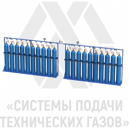 Рампа перепускная наполнительная для кислорода РПНК-20-К | СИСТЕМА ПОДАЧИ ТЕХНИЧЕСКИХ ГАЗОВ