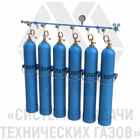 Рампа разрядная для кислорода РРК-6-Л | СИСТЕМА ПОДАЧИ ТЕХНИЧЕСКИХ ГАЗОВ