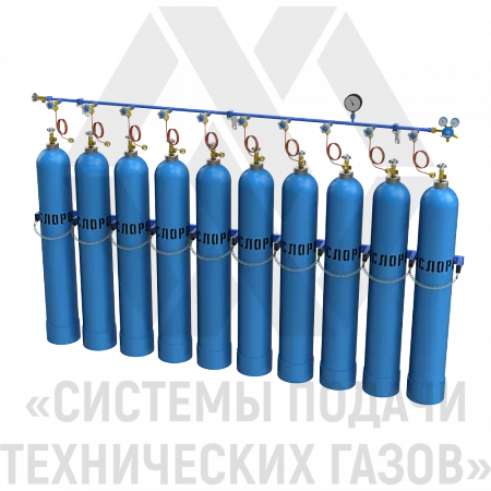 Рампа разрядная для кислорода РРК-10-Л | СИСТЕМА ПОДАЧИ ТЕХНИЧЕСКИХ ГАЗОВ