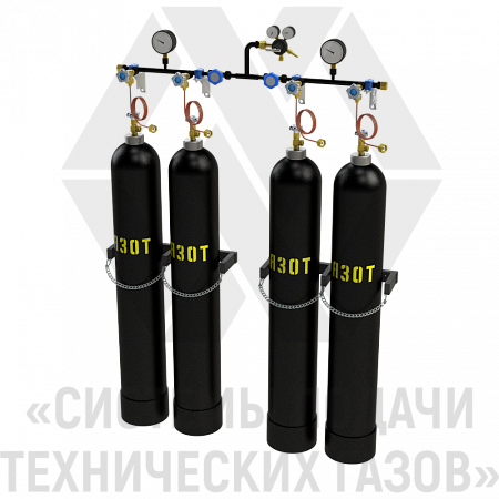 Рампа перепускная для азота РПАз-4-Л | СИСТЕМА ПОДАЧИ ТЕХНИЧЕСКИХ ГАЗОВ