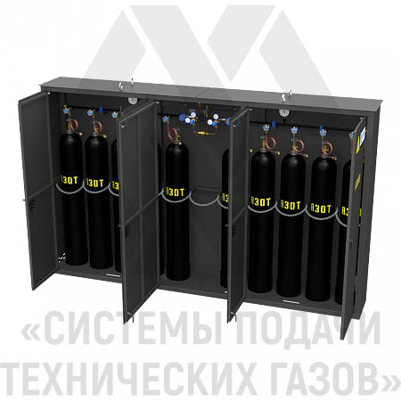 Рампа перепускная автоматическая для азота РПААз-10-Ш | СИСТЕМА ПОДАЧИ ТЕХНИЧЕСКИХ ГАЗОВ