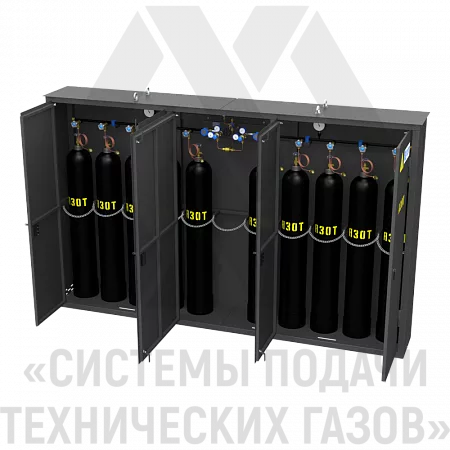 Рампа перепускная автоматическая для азота РПААз-10-Ш | СИСТЕМА ПОДАЧИ ТЕХНИЧЕСКИХ ГАЗОВ