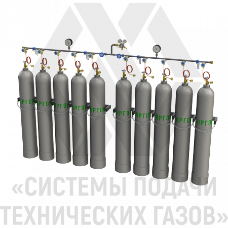 Рампа перепускная для аргона РПАр-10-Л | СИСТЕМА ПОДАЧИ ТЕХНИЧЕСКИХ ГАЗОВ