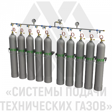 Рампа перепускная для аргона РПАр-10-Л | СИСТЕМА ПОДАЧИ ТЕХНИЧЕСКИХ ГАЗОВ
