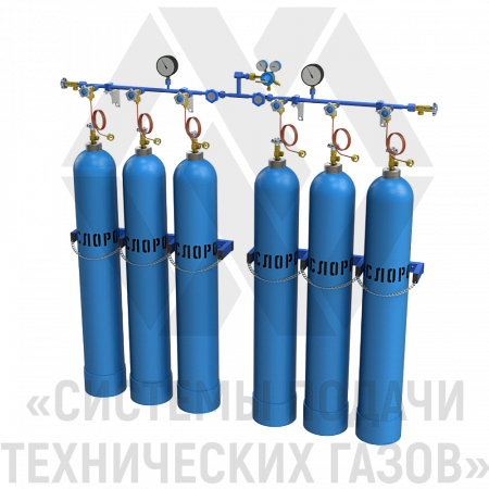 Рампа перепускная для кислорода РПК-6-Л | СИСТЕМА ПОДАЧИ ТЕХНИЧЕСКИХ ГАЗОВ