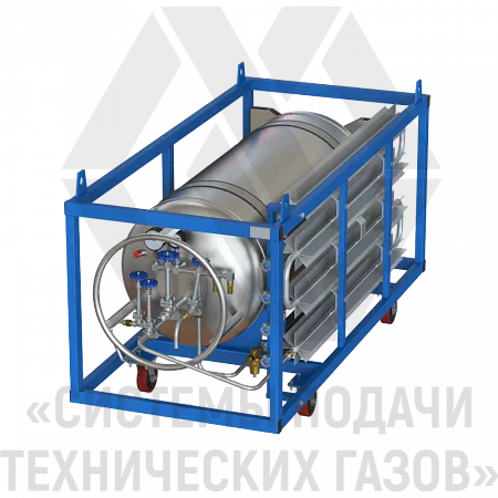 Газификатор холодный криогенный ГХК-0,5/1,59-30 с коллектором на 4 поста | СИСТЕМА ПОДАЧИ ТЕХНИЧЕСКИХ ГАЗОВ