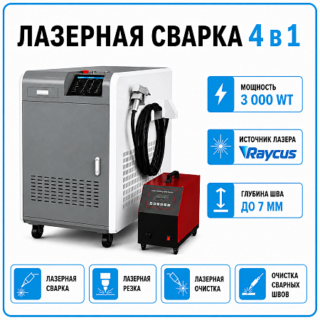 Лазерная сварка 4 в 1 3000 Вт | СИСТЕМА ПОДАЧИ ТЕХНИЧЕСКИХ ГАЗОВ