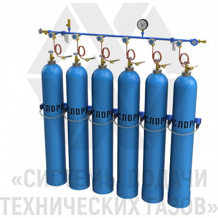 Рампа наполнительная для кислорода РНК-6-Л | СИСТЕМА ПОДАЧИ ТЕХНИЧЕСКИХ ГАЗОВ