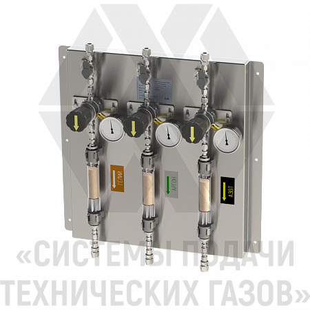 Щит газовый регулирующий ЩГРГ-1-Ар-1-Аз-1 | СИСТЕМА ПОДАЧИ ТЕХНИЧЕСКИХ ГАЗОВ